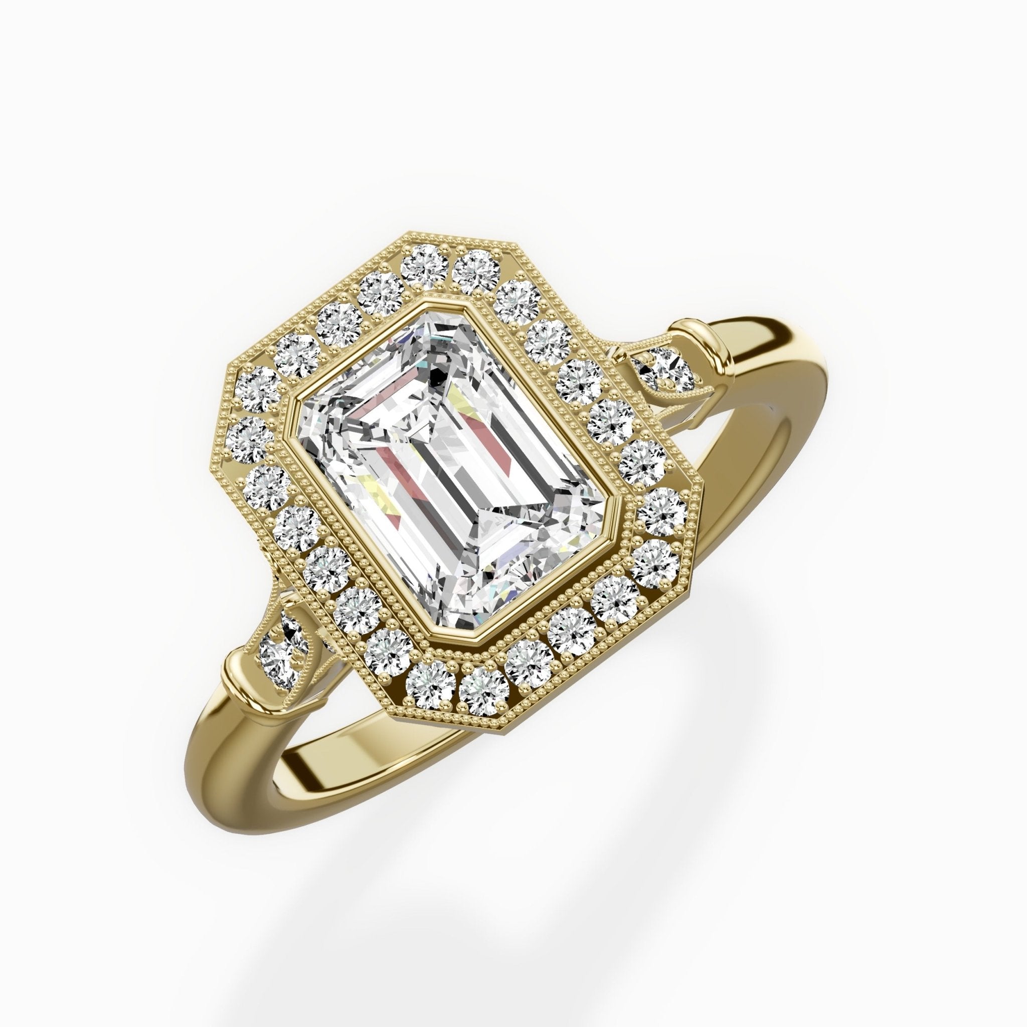 Miami Vintage Style Engagement Ring - The Better Diamonds