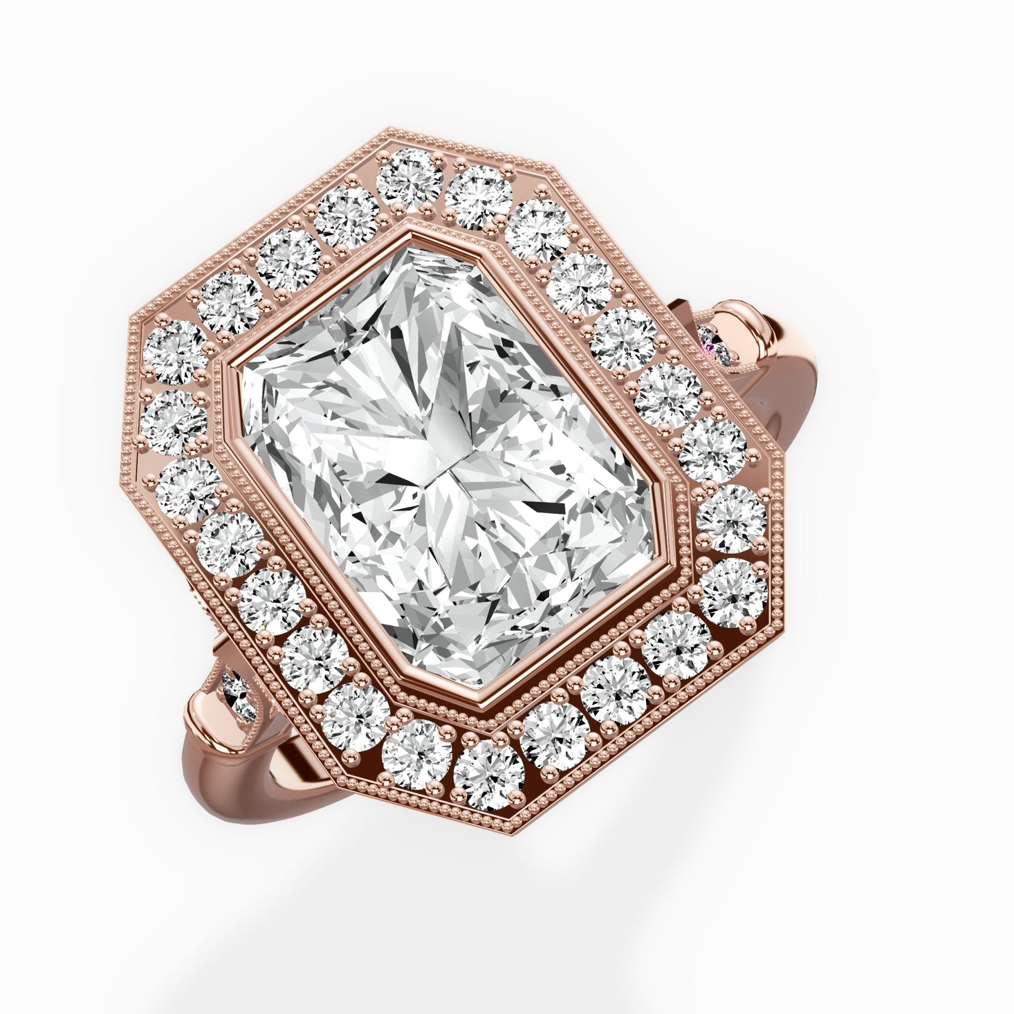 Miami Vintage Style Engagement Ring - The Better Diamonds
