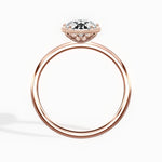 Milgrain Solitaire 1.78 ct Oval Engagement Ring in Rose Gold - The Better Diamonds
