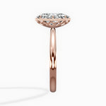 Milgrain Solitaire 1.78 ct Oval Lab Grown Diamond Engagement Ring in 14K Rose Gold - The Better Diamonds