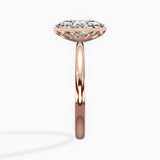 Milgrain Solitaire 1.78 ct Oval Lab Grown Diamond Engagement Ring in 14K Rose Gold - The Better Diamonds