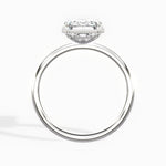 Milgrain Solitaire 2.16 ct Emerald Engagement Ring in White Gold - The Better Diamonds