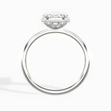 Milgrain Solitaire 2.16 ct Emerald Engagement Ring in White Gold - The Better Diamonds