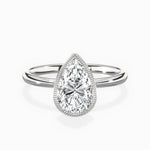 Milgrain Solitaire Engagement Ring - The Better Diamonds