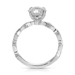 Timeless Solitaire Round Engagement Ring in White Gold