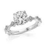 Timeless Solitaire Round Engagement Ring in White Gold