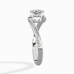 Open Swirl Bypass Solitaire Ring Engagement Ring - The Better Diamonds