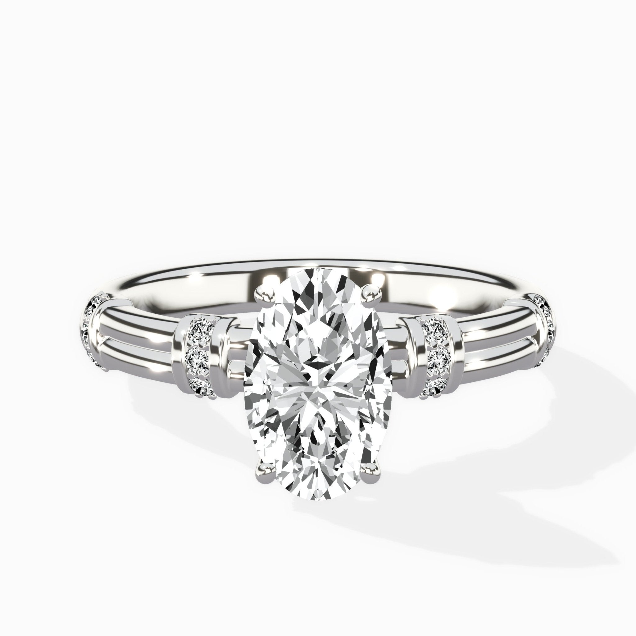 Ornate Six Prong Vintage Solitaire Ring Engagement Ring - The Better Diamonds
