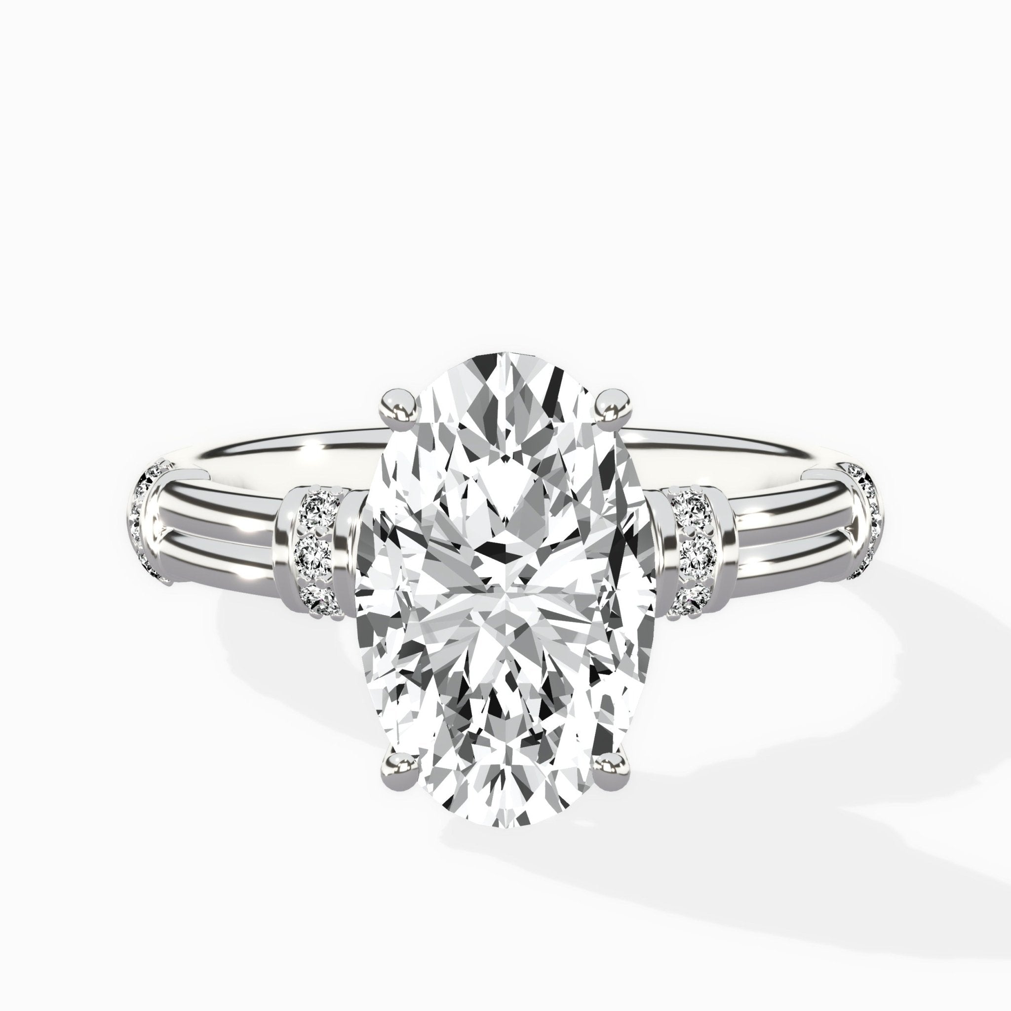 Ornate Six Prong Vintage Solitaire Ring Engagement Ring - The Better Diamonds