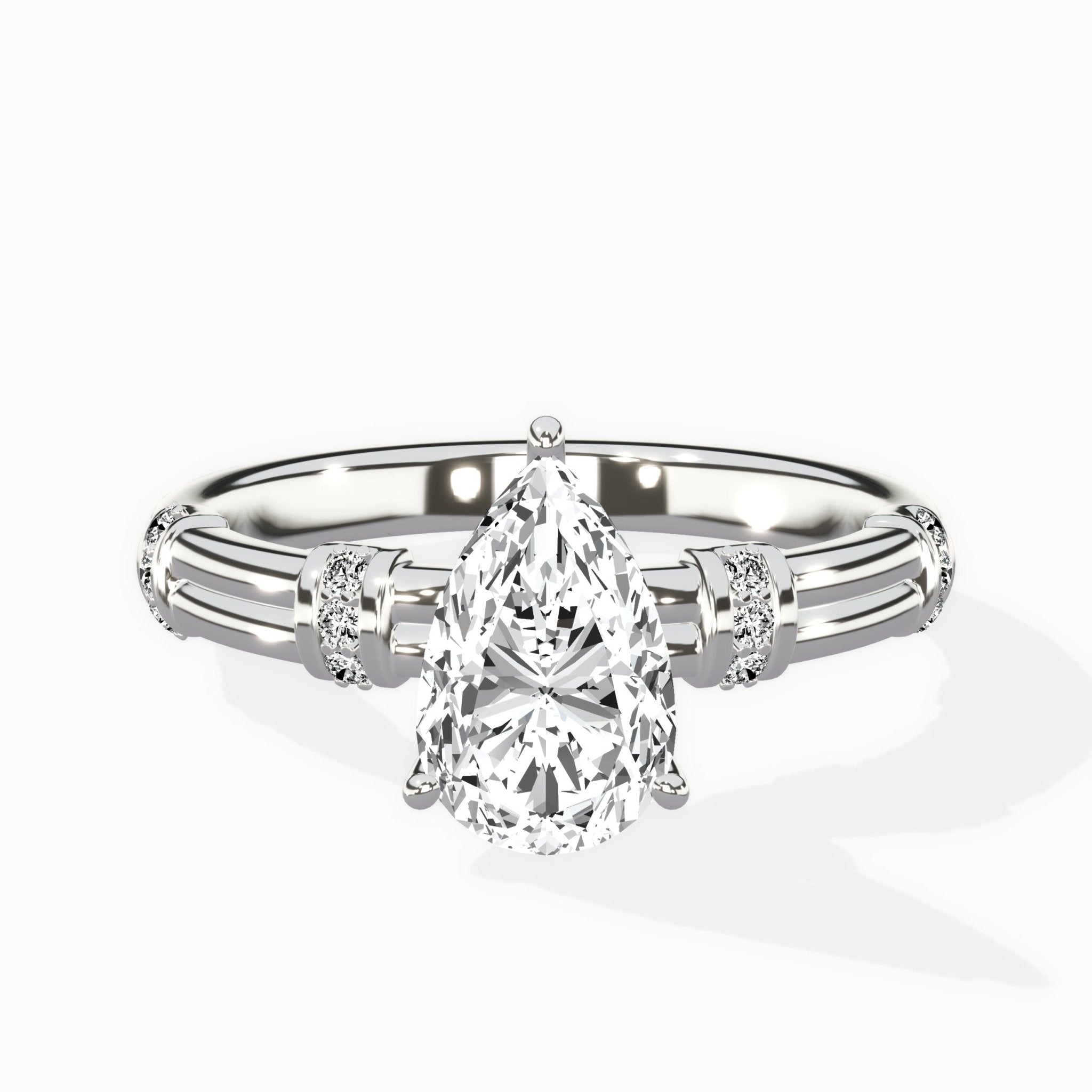 Ornate Six Prong Vintage Solitaire Ring Engagement Ring - The Better Diamonds