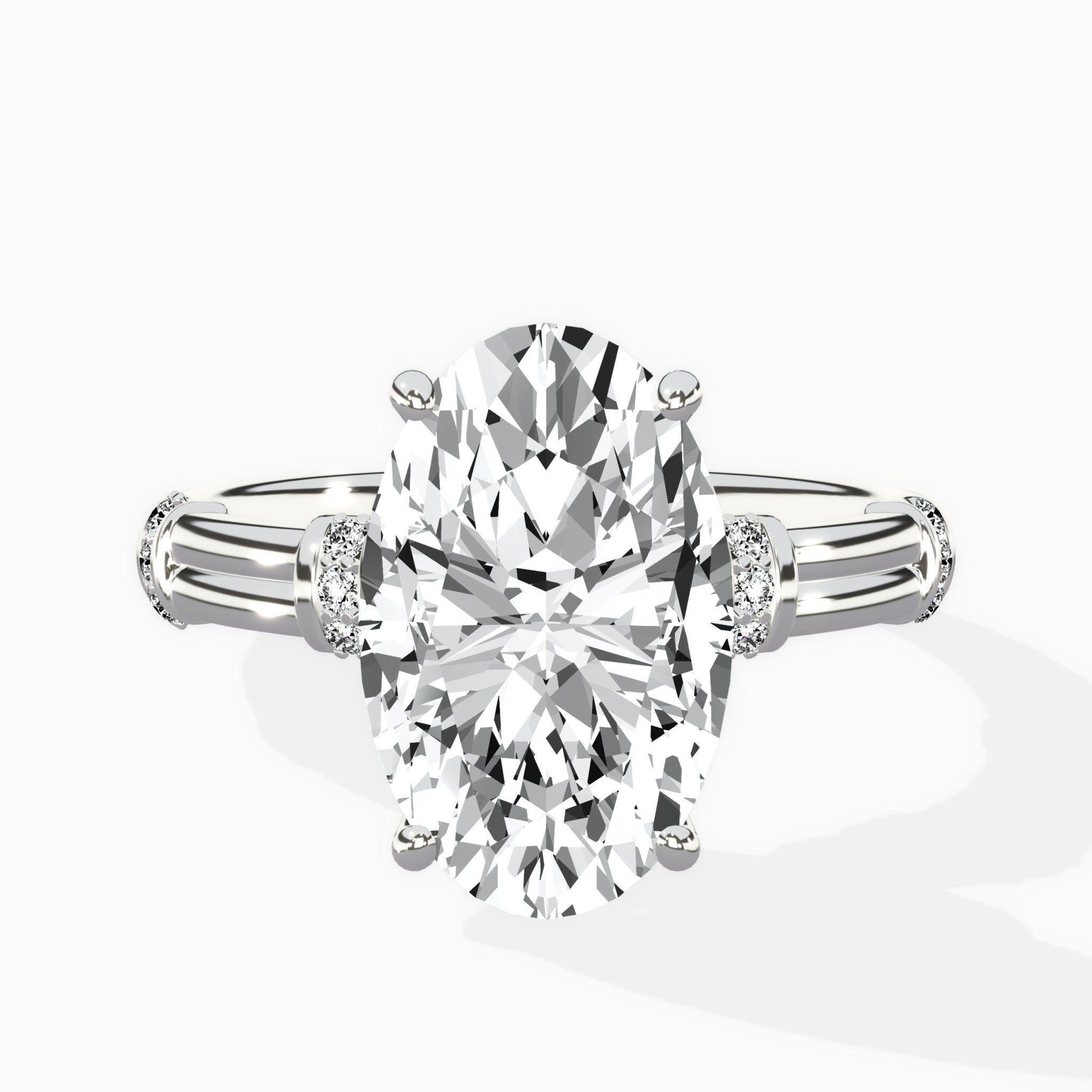 Ornate Six Prong Vintage Solitaire Ring Engagement Ring - The Better Diamonds