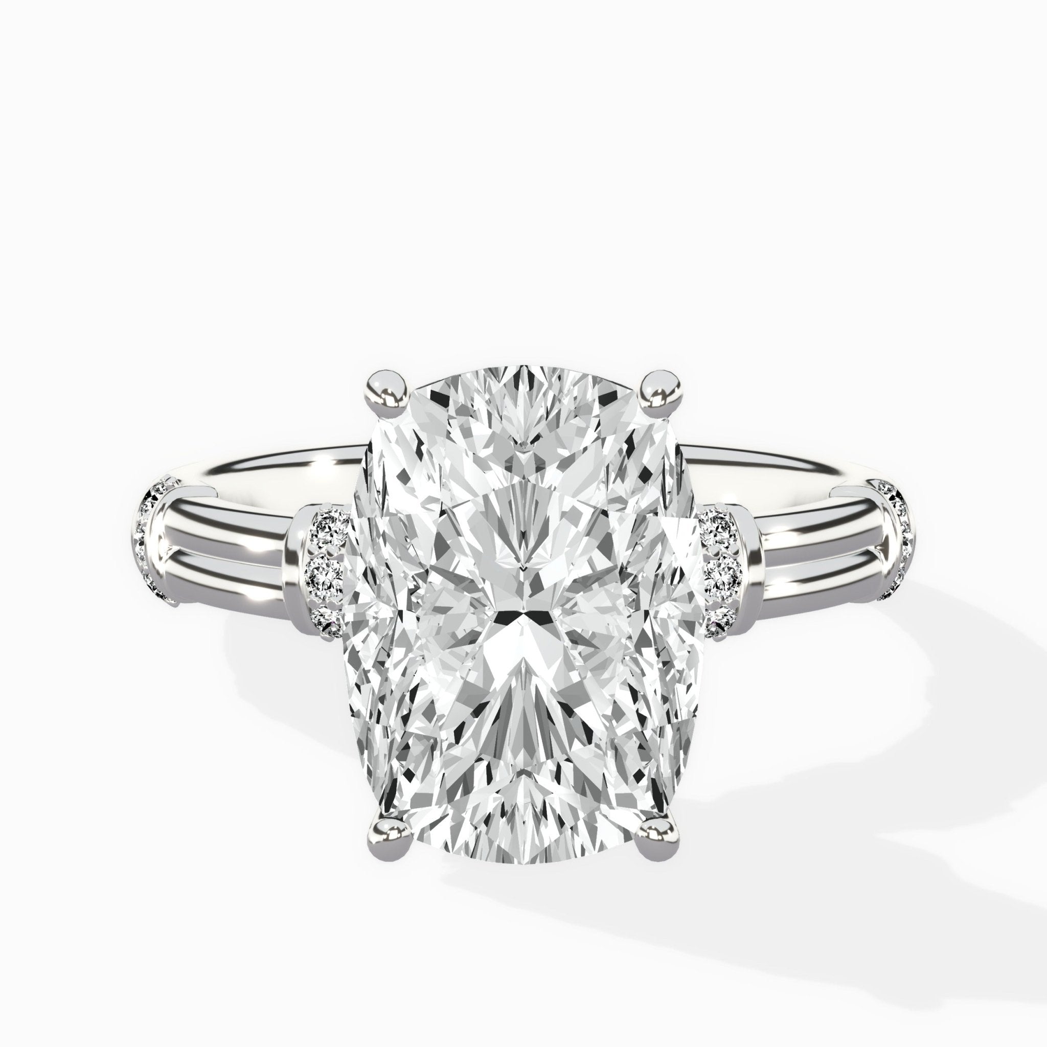 Ornate Six Prong Vintage Solitaire Ring Engagement Ring - The Better Diamonds