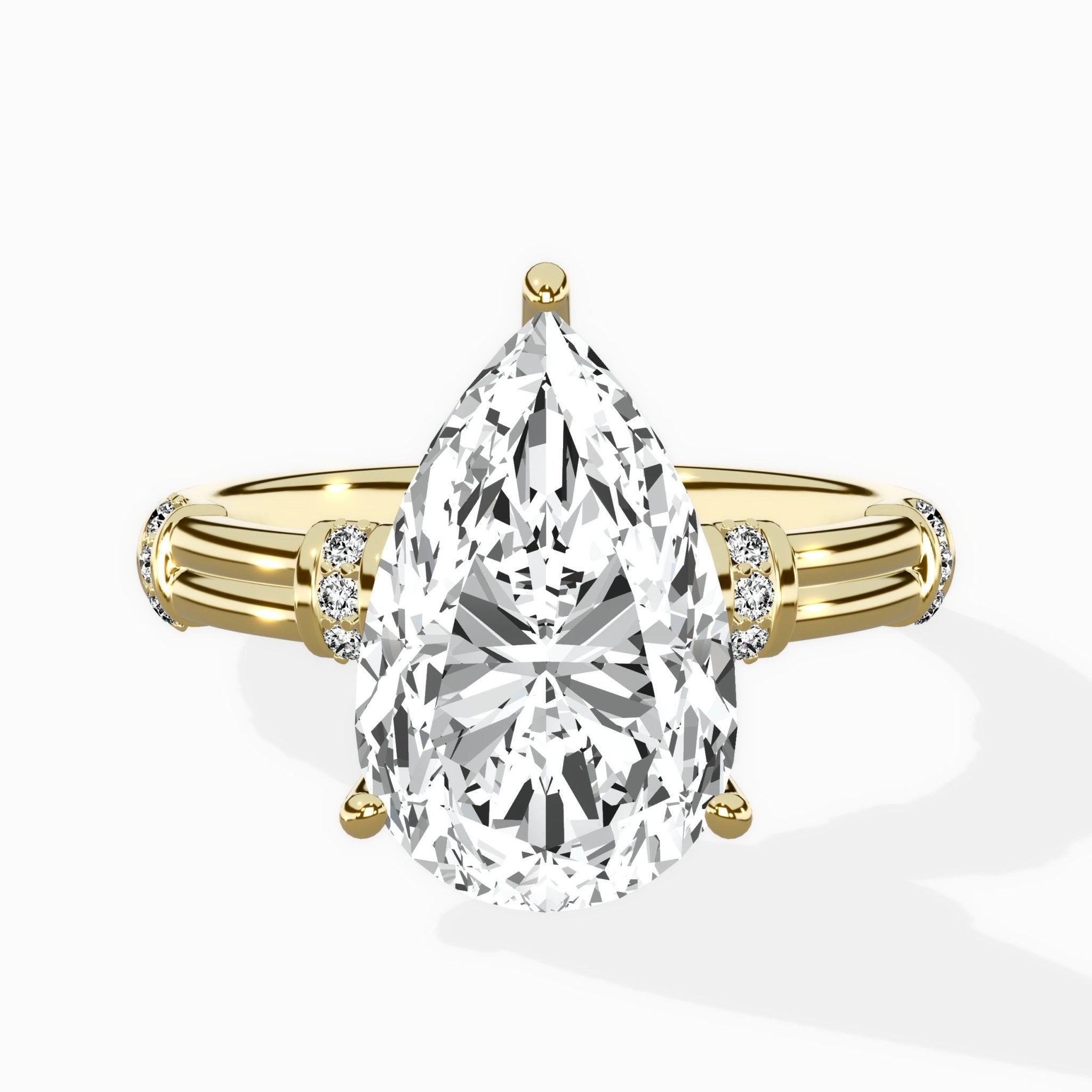 Ornate Six Prong Vintage Solitaire Ring Engagement Ring - The Better Diamonds