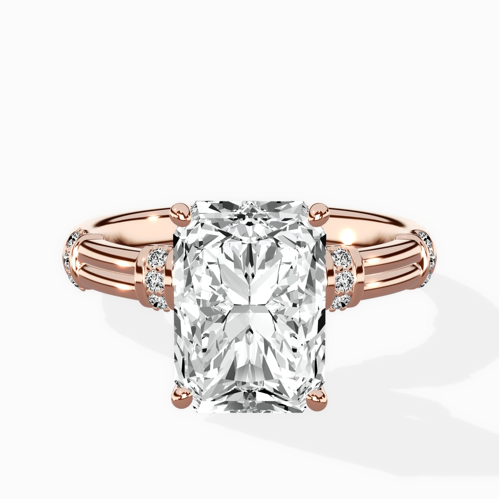 Ornate Six Prong Vintage Solitaire Ring Engagement Ring - The Better Diamonds