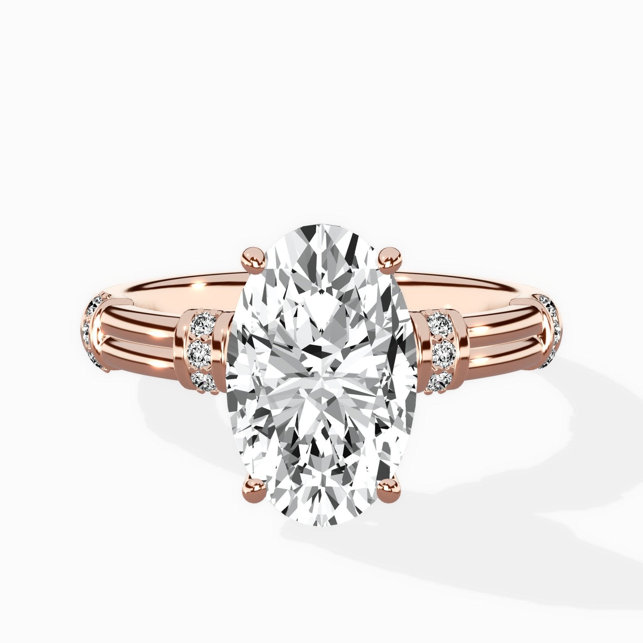 Ornate Six Prong Vintage Solitaire Ring Engagement Ring - The Better Diamonds