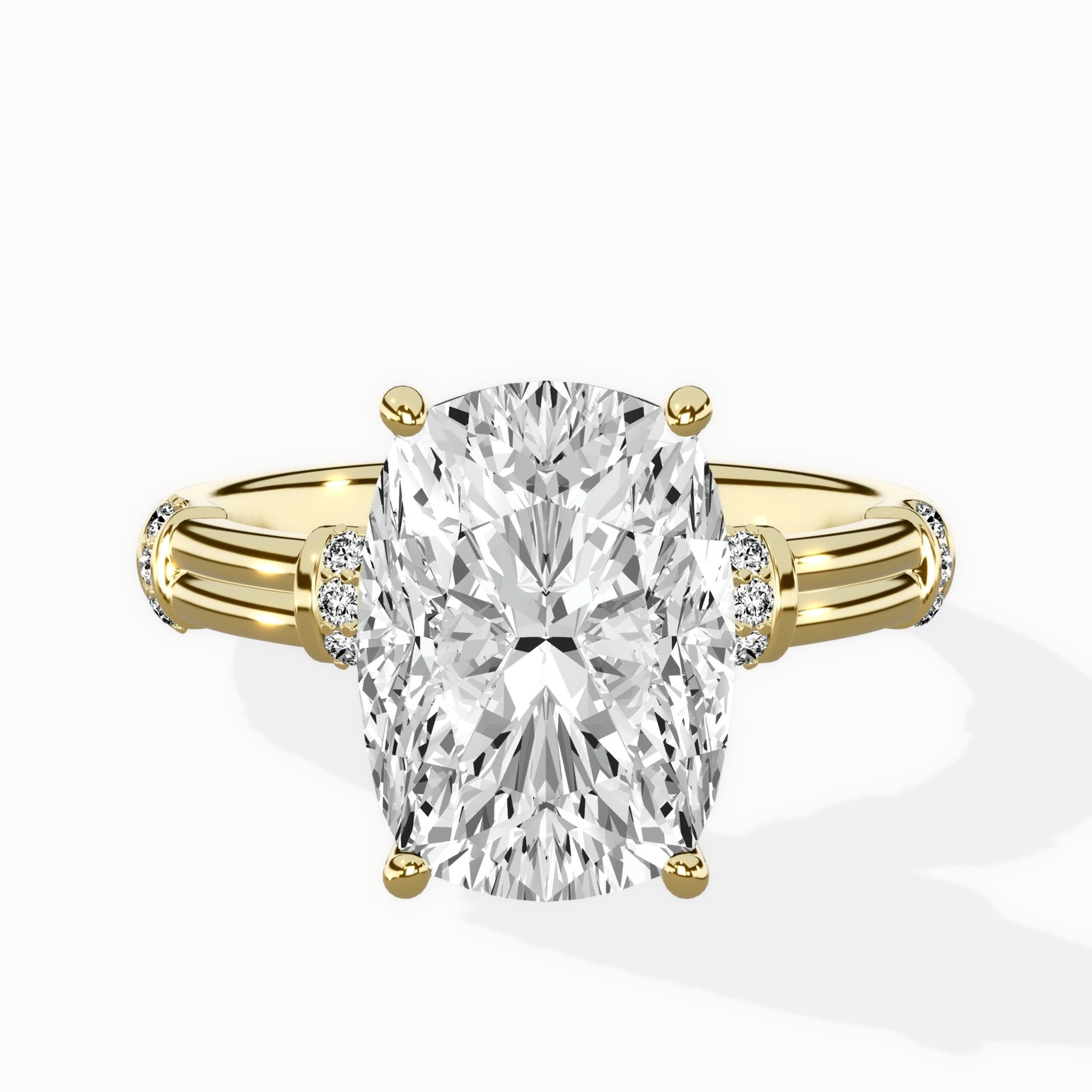 Ornate Six Prong Vintage Solitaire Ring Engagement Ring - The Better Diamonds