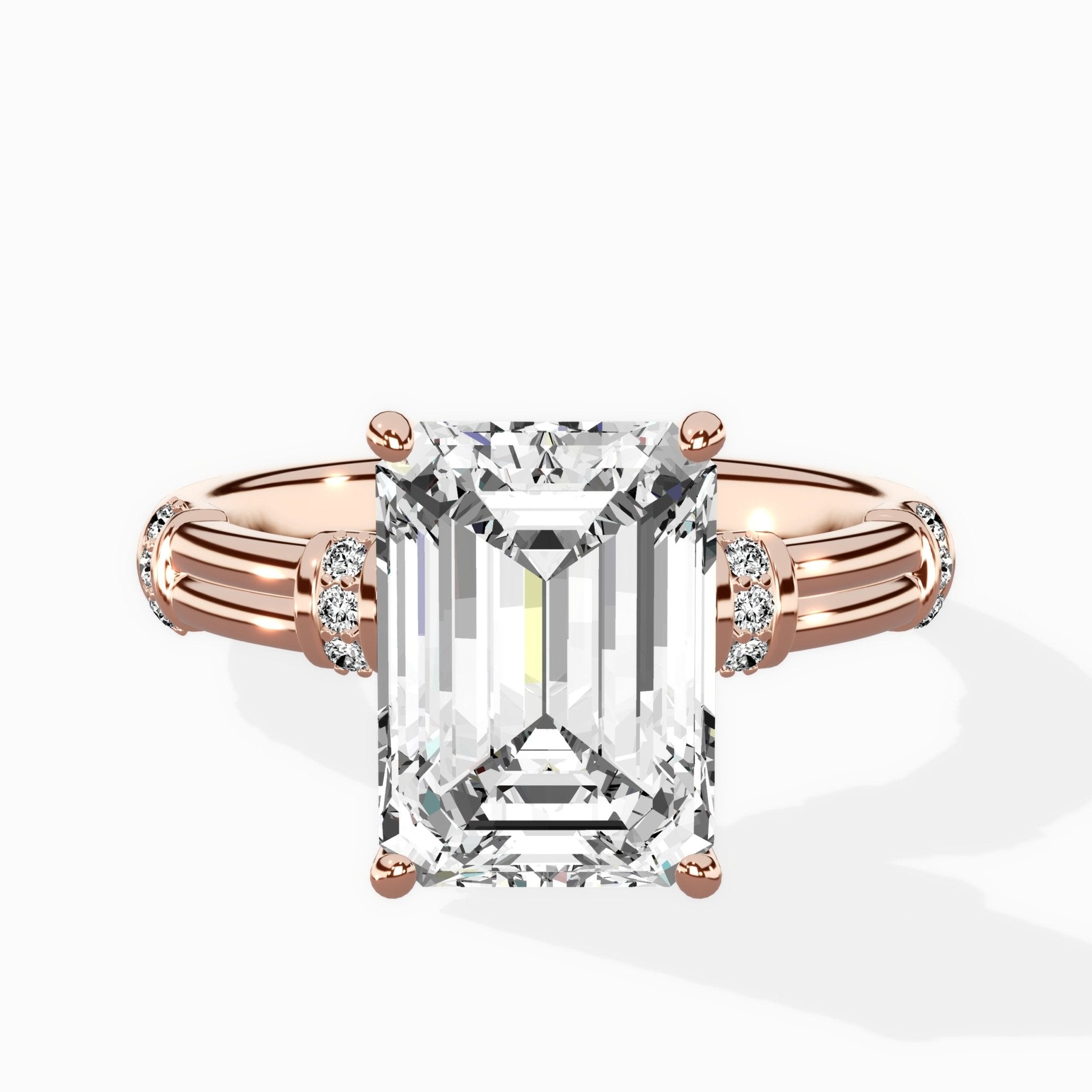 Ornate Six Prong Vintage Solitaire Ring Engagement Ring - The Better Diamonds