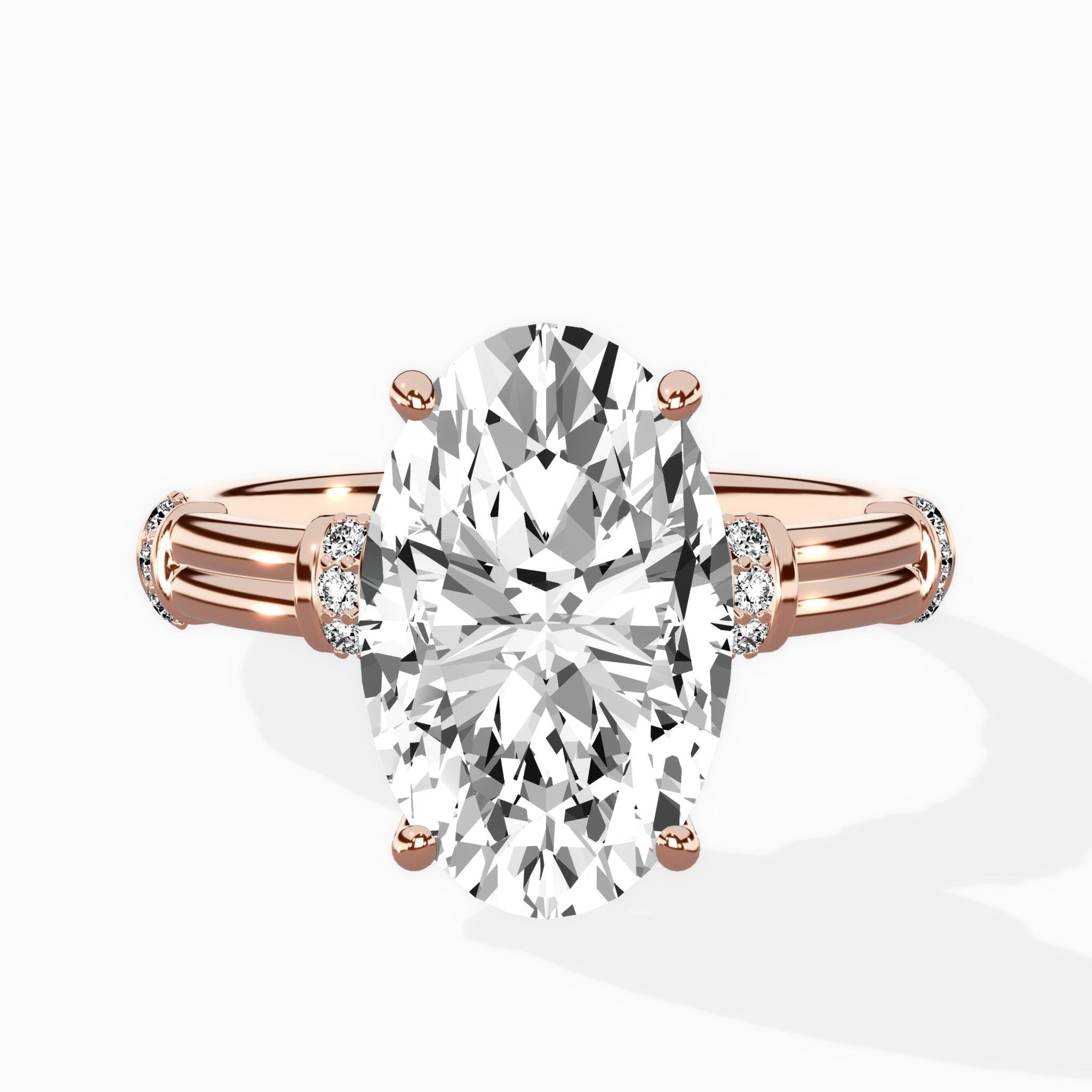 Ornate Six Prong Vintage Solitaire Ring Engagement Ring - The Better Diamonds