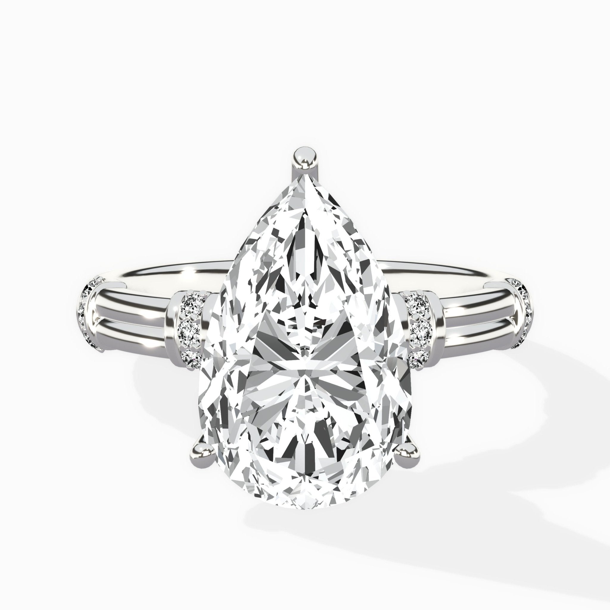 Ornate Six Prong Vintage Solitaire Ring Engagement Ring - The Better Diamonds
