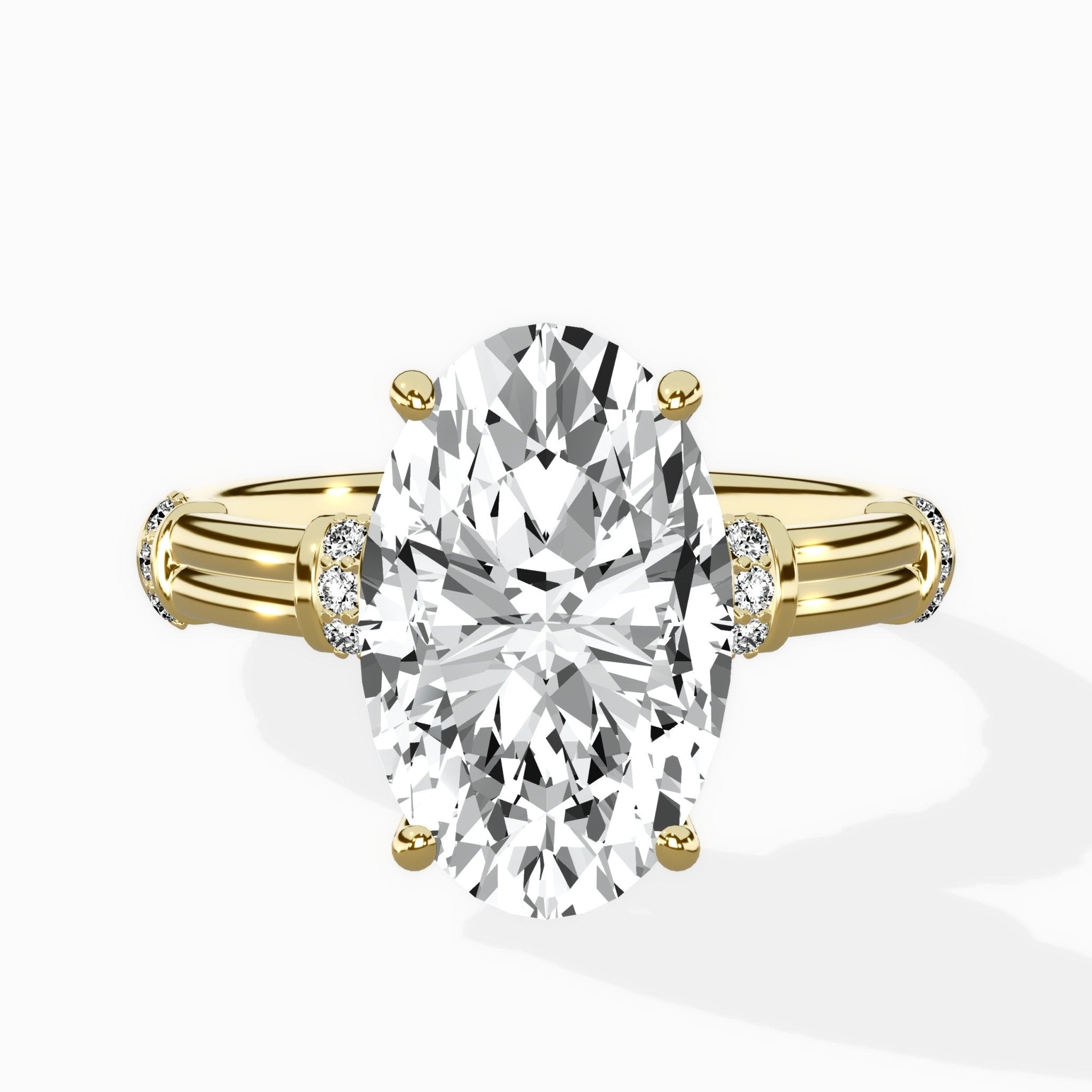 Ornate Six Prong Vintage Solitaire Ring Engagement Ring - The Better Diamonds