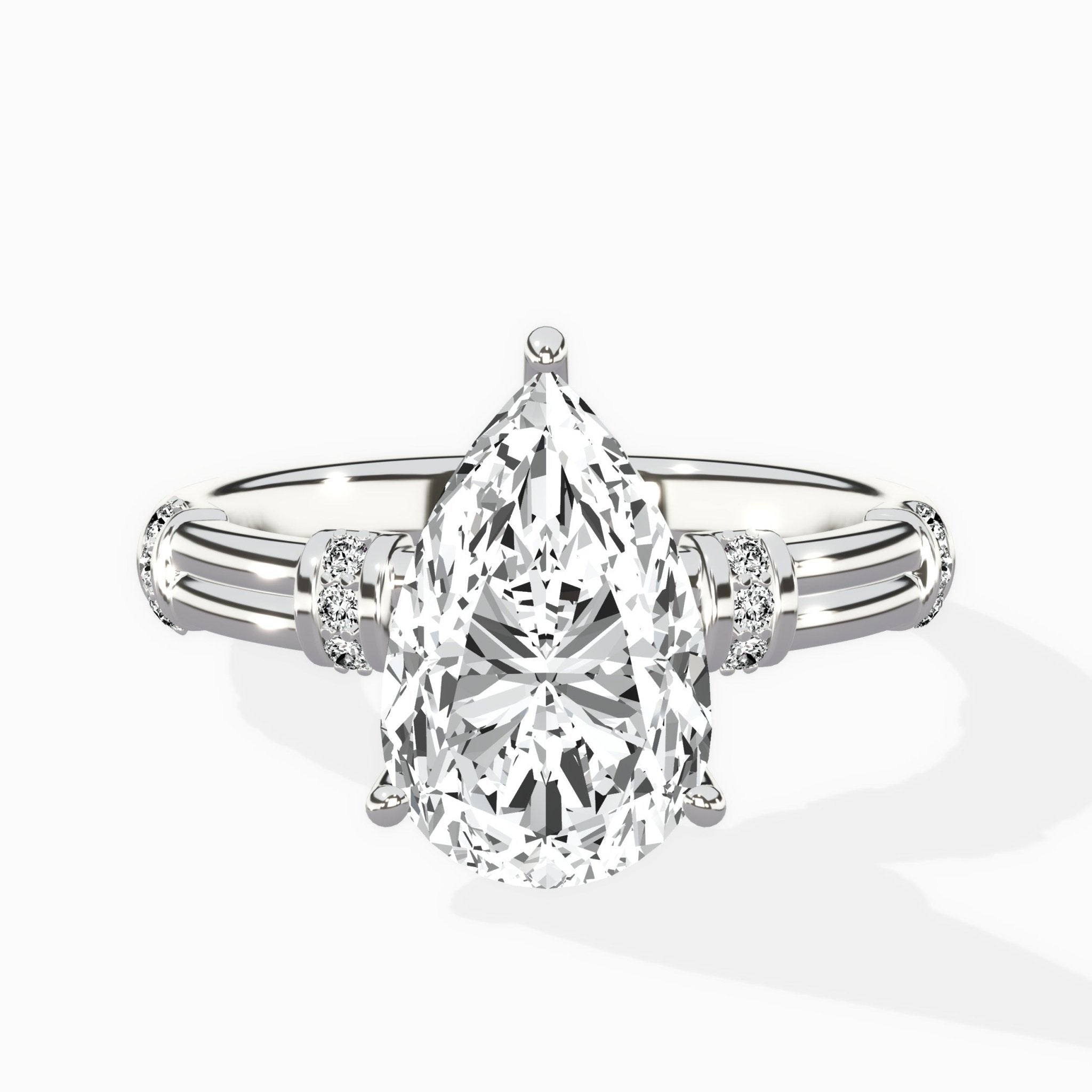 Ornate Six Prong Vintage Solitaire Ring Engagement Ring - The Better Diamonds