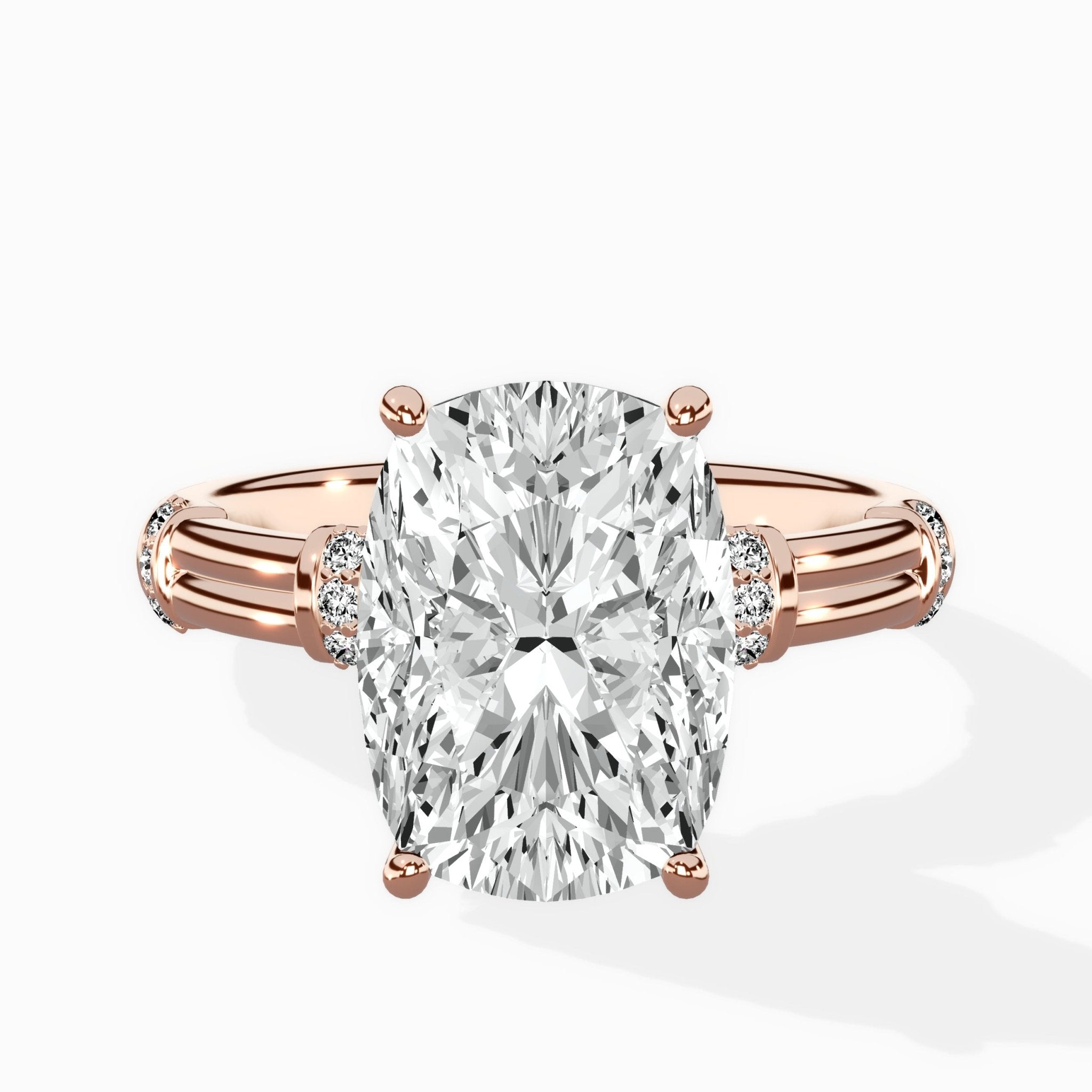 Ornate Six Prong Vintage Solitaire Ring Engagement Ring - The Better Diamonds