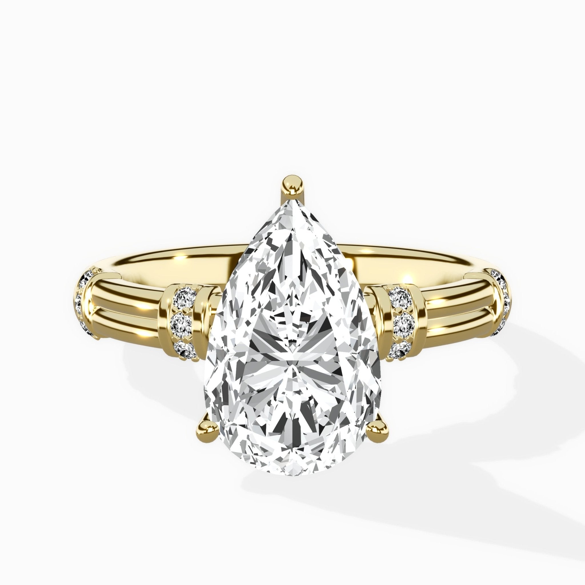 Ornate Six Prong Vintage Solitaire Ring Engagement Ring - The Better Diamonds