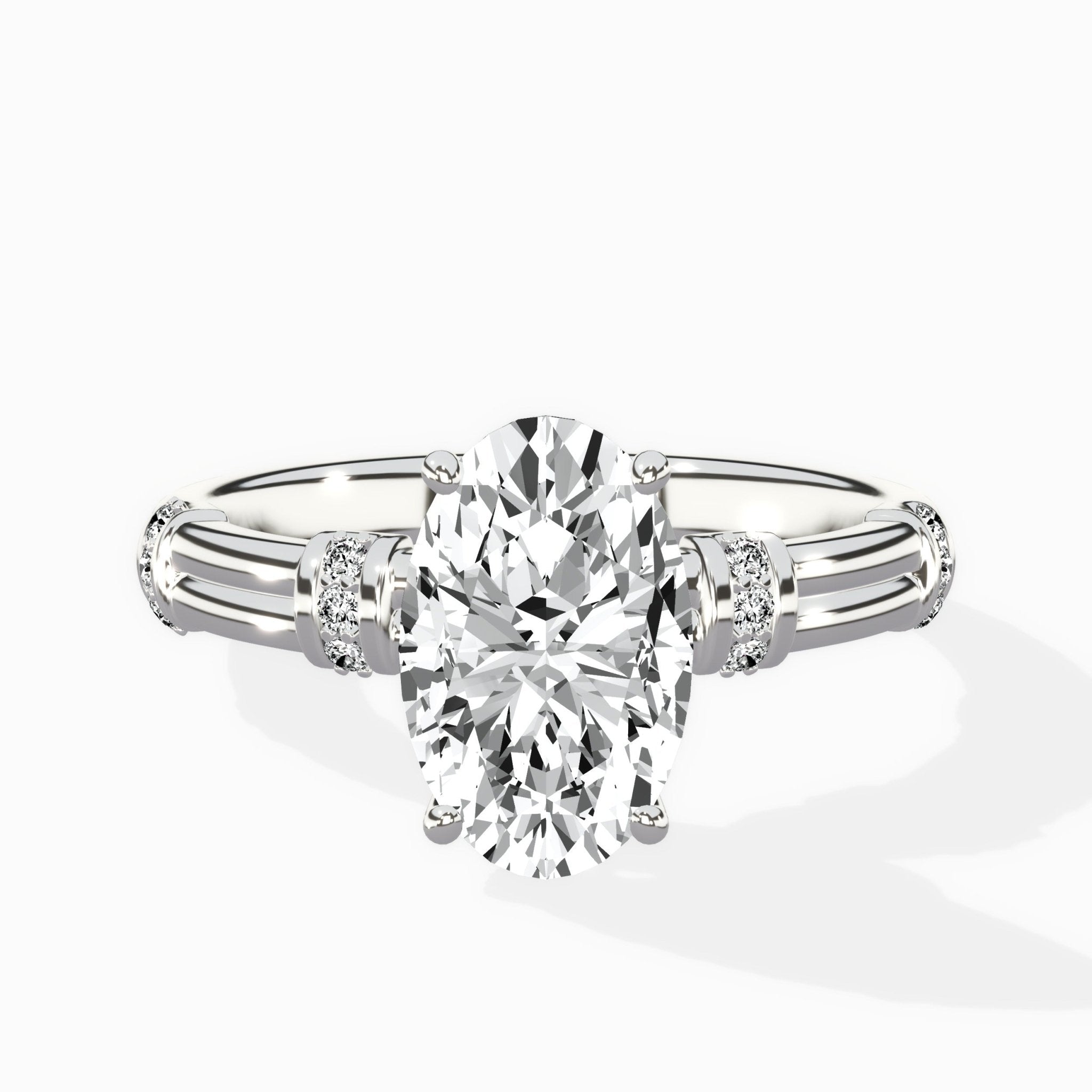 Ornate Six Prong Vintage Solitaire Ring Engagement Ring - The Better Diamonds