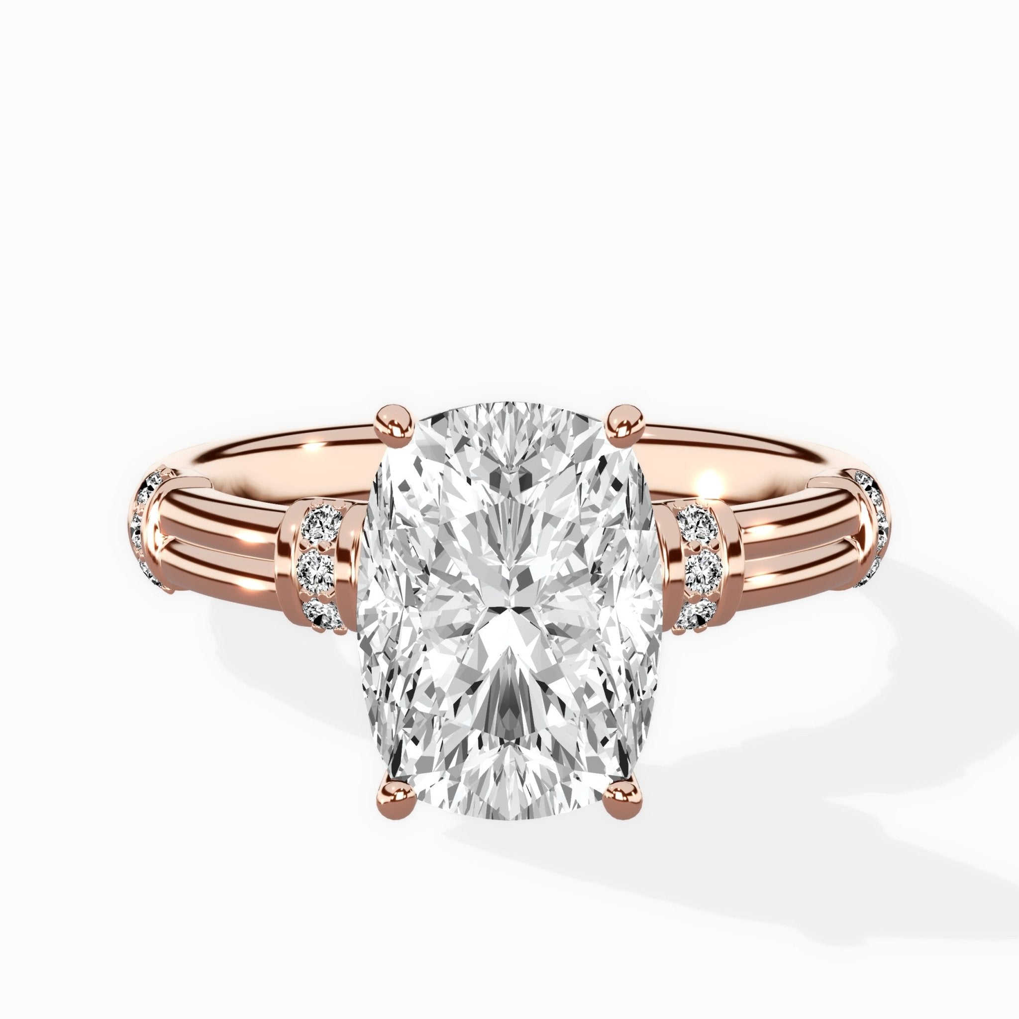 Ornate Six Prong Vintage Solitaire Ring Engagement Ring - The Better Diamonds