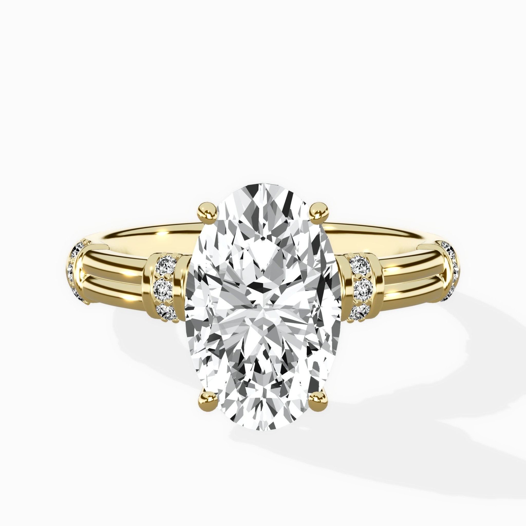 Ornate Six Prong Vintage Solitaire Ring Engagement Ring - The Better Diamonds