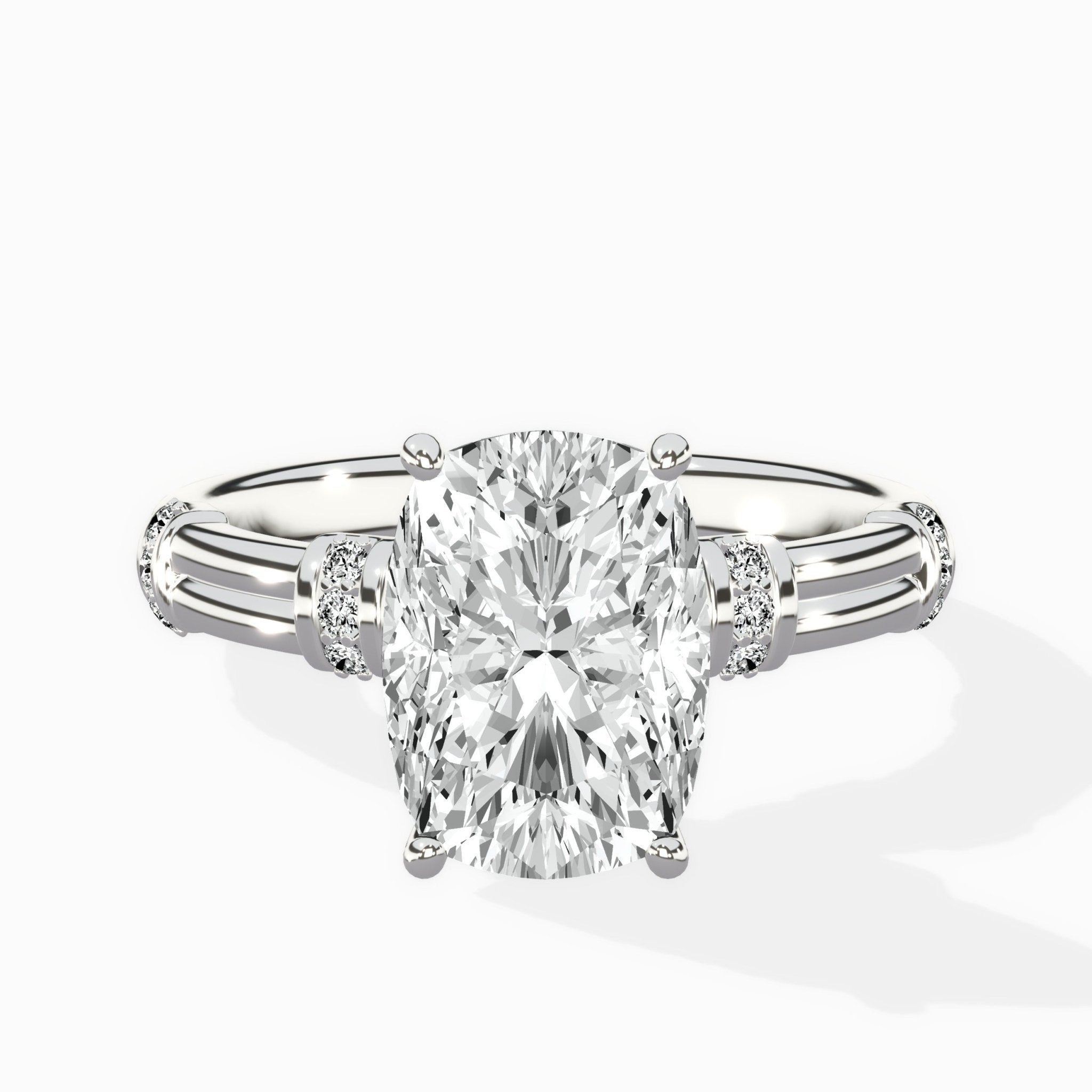 Ornate Six Prong Vintage Solitaire Ring Engagement Ring - The Better Diamonds