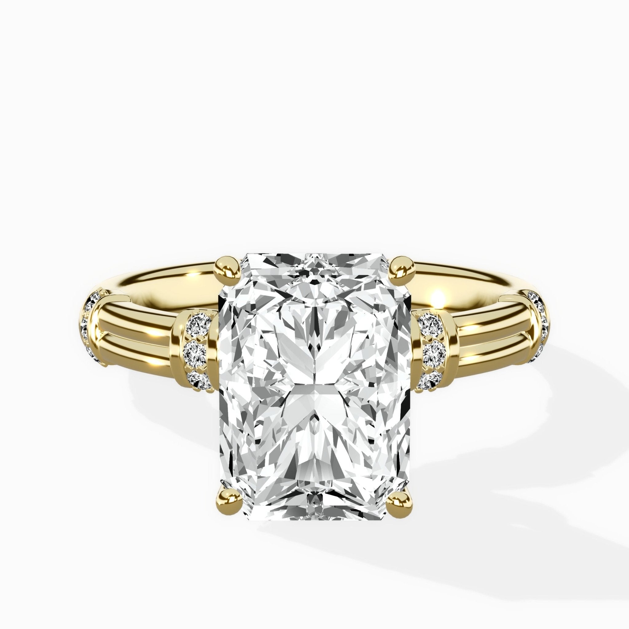 Ornate Six Prong Vintage Solitaire Ring Engagement Ring - The Better Diamonds