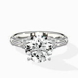 Ornate Six Prong Vintage Solitaire Ring Engagement Ring - The Better Diamonds