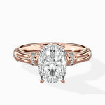 Ornate Six Prong Vintage Solitaire Ring Engagement Ring - The Better Diamonds