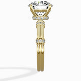 Ornate Six Prong Vintage Solitaire Ring Engagement Ring - The Better Diamonds