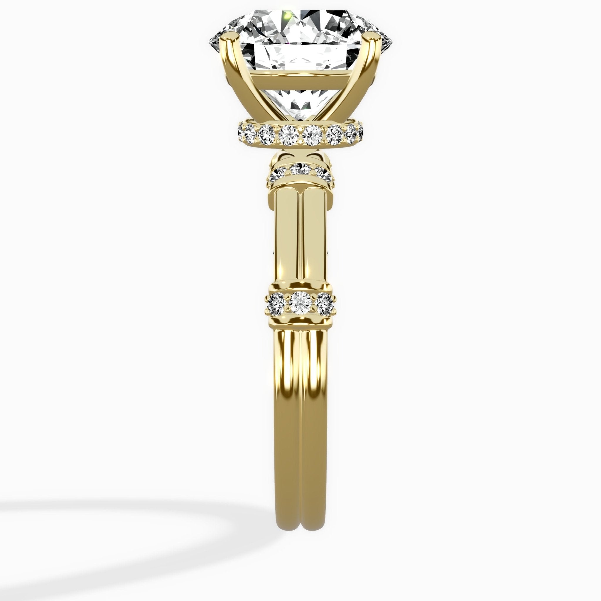 Ornate Six Prong Vintage Solitaire Ring Engagement Ring - The Better Diamonds