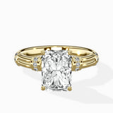 Ornate Six Prong Vintage Solitaire Ring Engagement Ring - The Better Diamonds