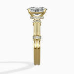 Ornate Six Prong Vintage Solitaire Ring Engagement Ring - The Better Diamonds