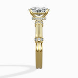 Ornate Six Prong Vintage Solitaire Ring Engagement Ring - The Better Diamonds