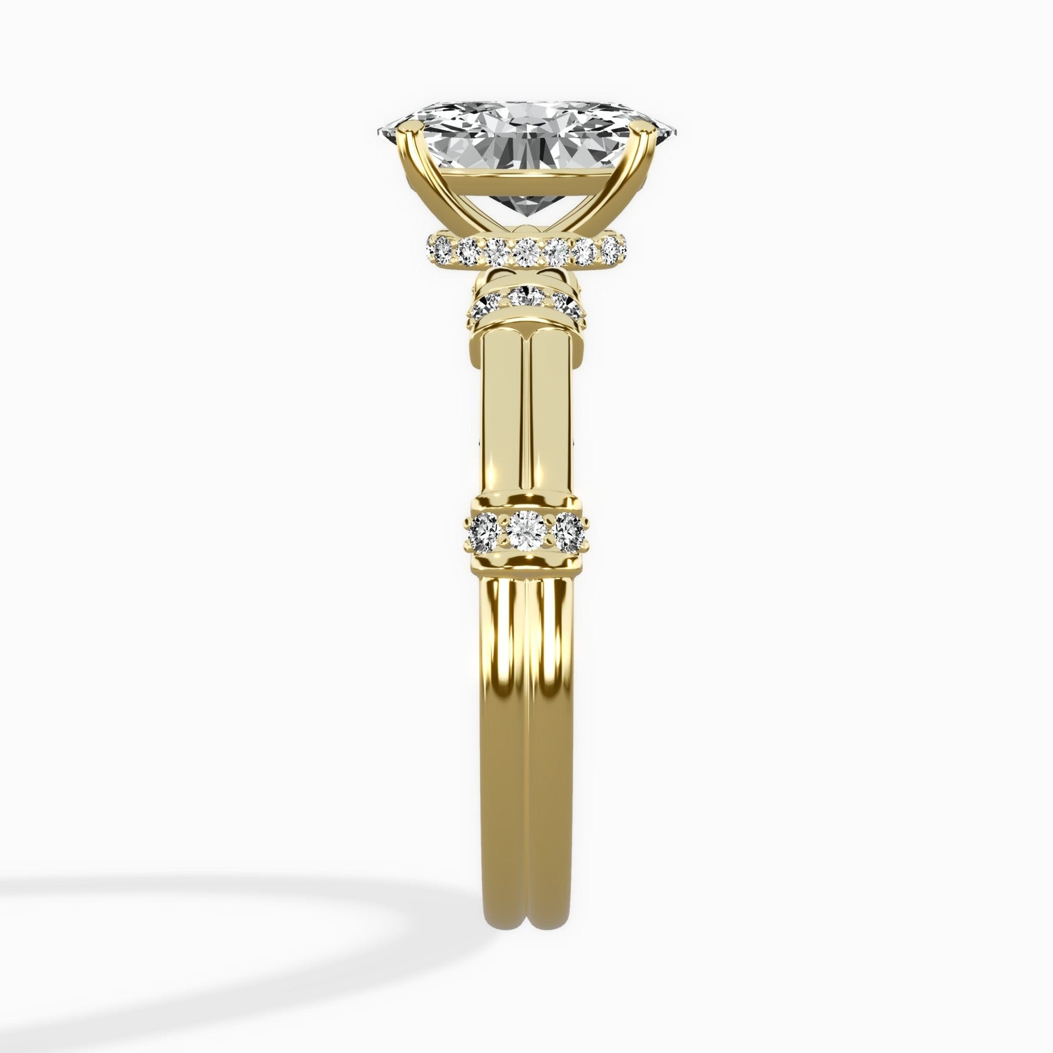 Ornate Six Prong Vintage Solitaire Ring Engagement Ring - The Better Diamonds