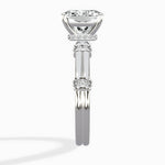 Ornate Six Prong Vintage Solitaire Ring Engagement Ring - The Better Diamonds