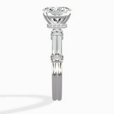 Ornate Six Prong Vintage Solitaire Ring Engagement Ring - The Better Diamonds