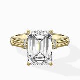 Ornate Six Prong Vintage Solitaire Ring Engagement Ring - The Better Diamonds