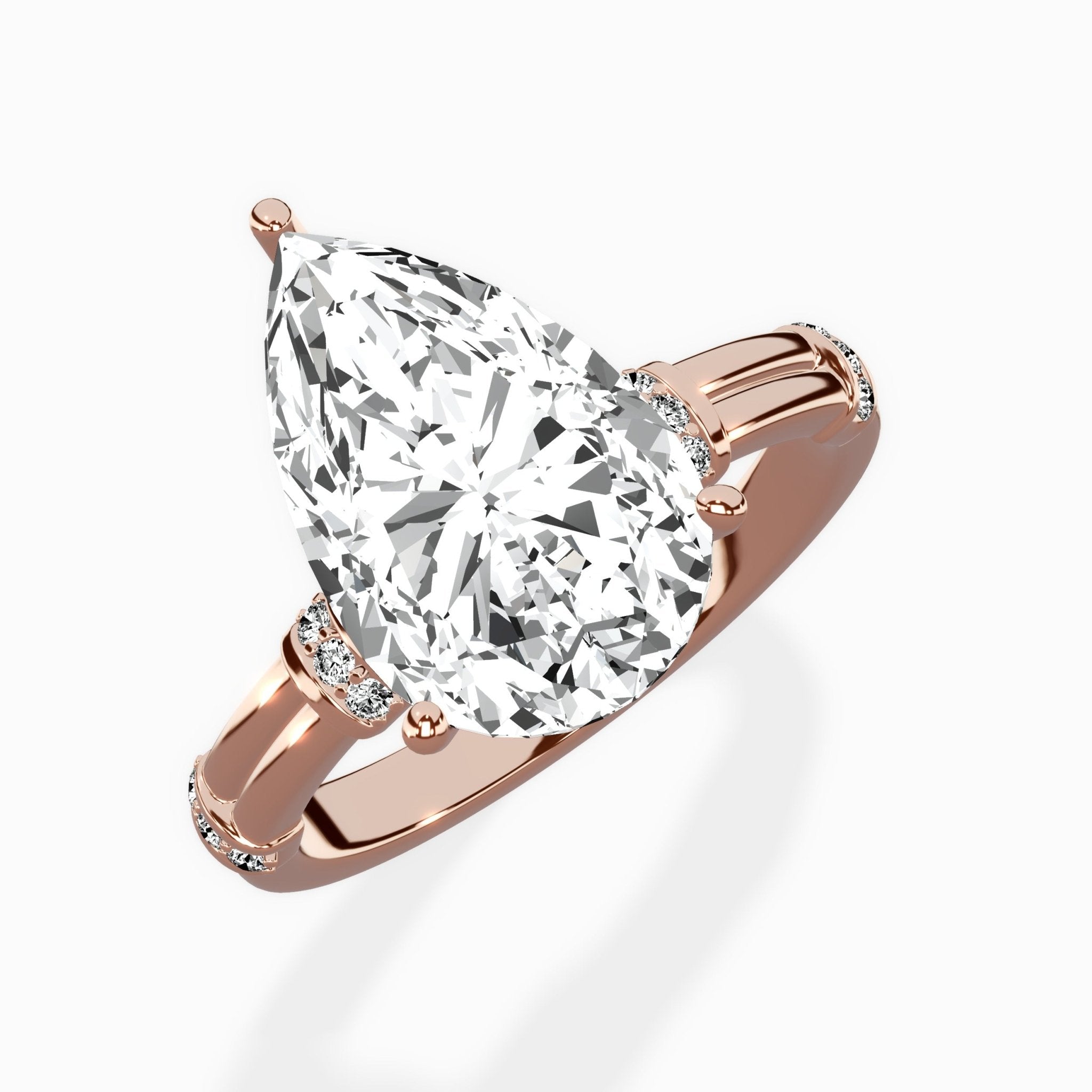 Ornate Six Prong Vintage Solitaire Ring Engagement Ring - The Better Diamonds