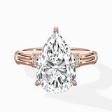 Ornate Six Prong Vintage Solitaire Ring Engagement Ring - The Better Diamonds