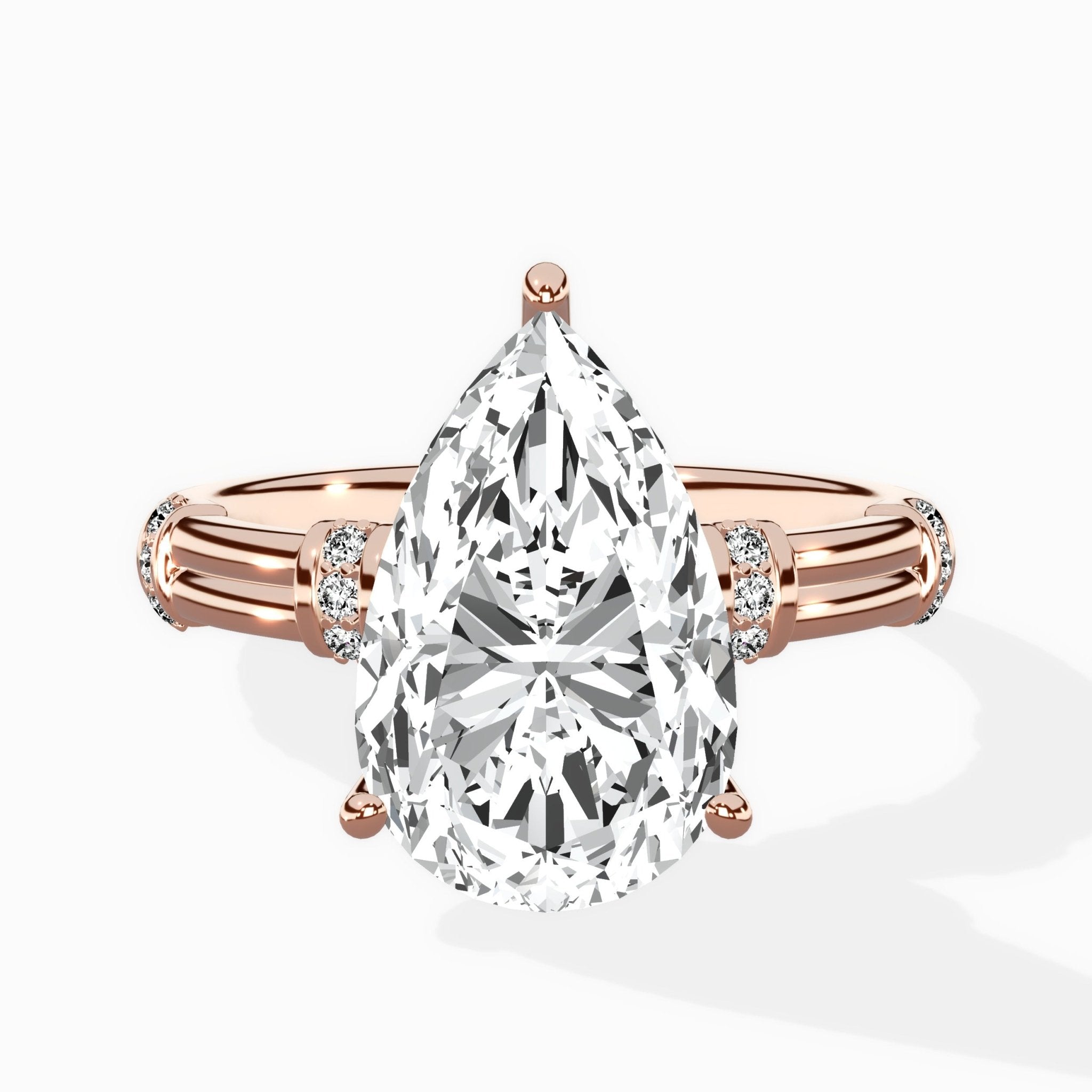 Ornate Six Prong Vintage Solitaire Ring Engagement Ring - The Better Diamonds