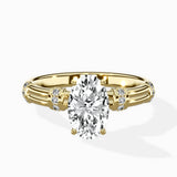 Ornate Six Prong Vintage Solitaire Ring Engagement Ring - The Better Diamonds
