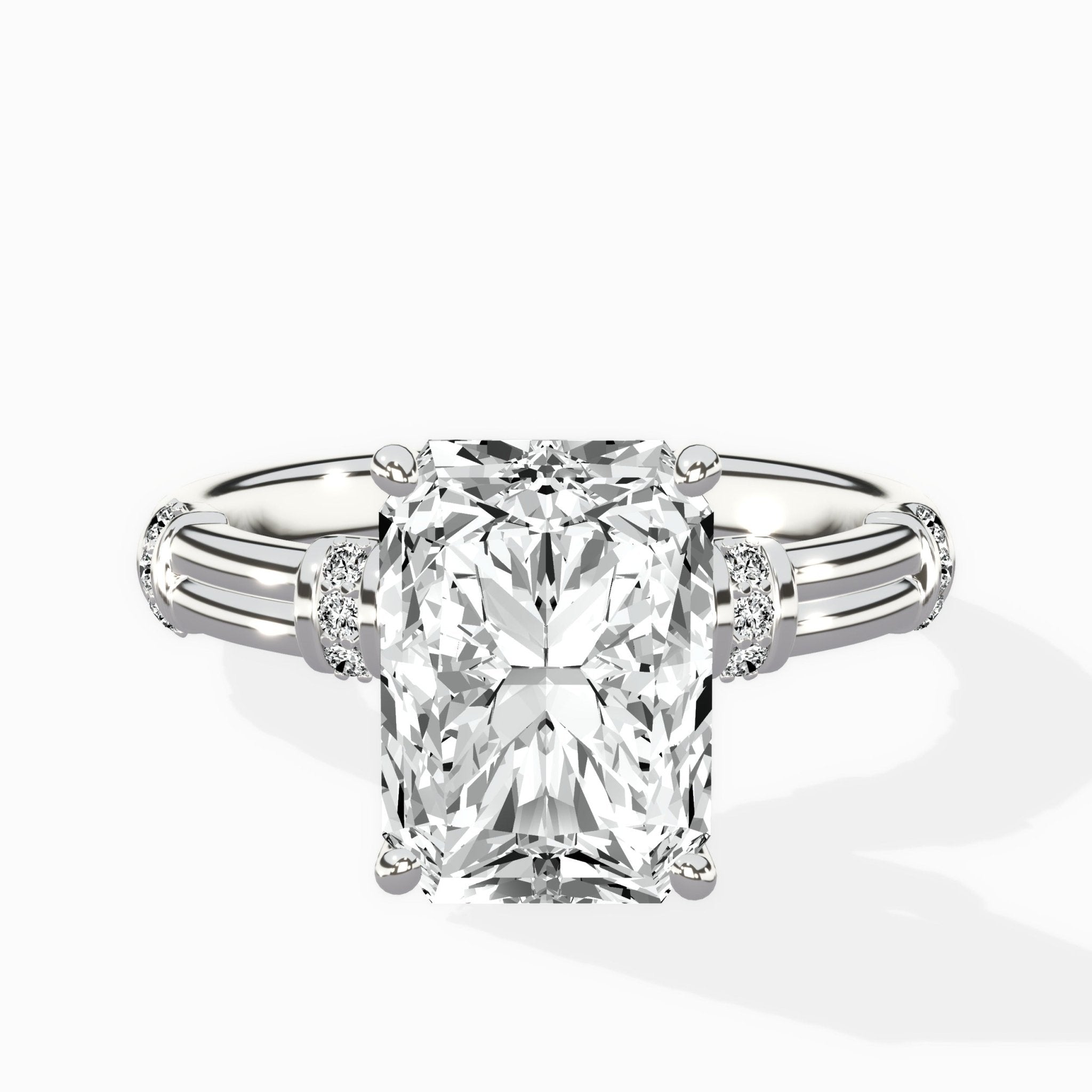 Ornate Six Prong Vintage Solitaire Ring Engagement Ring - The Better Diamonds