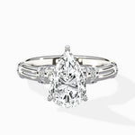 Ornate Six Prong Vintage Solitaire Ring Engagement Ring - The Better Diamonds