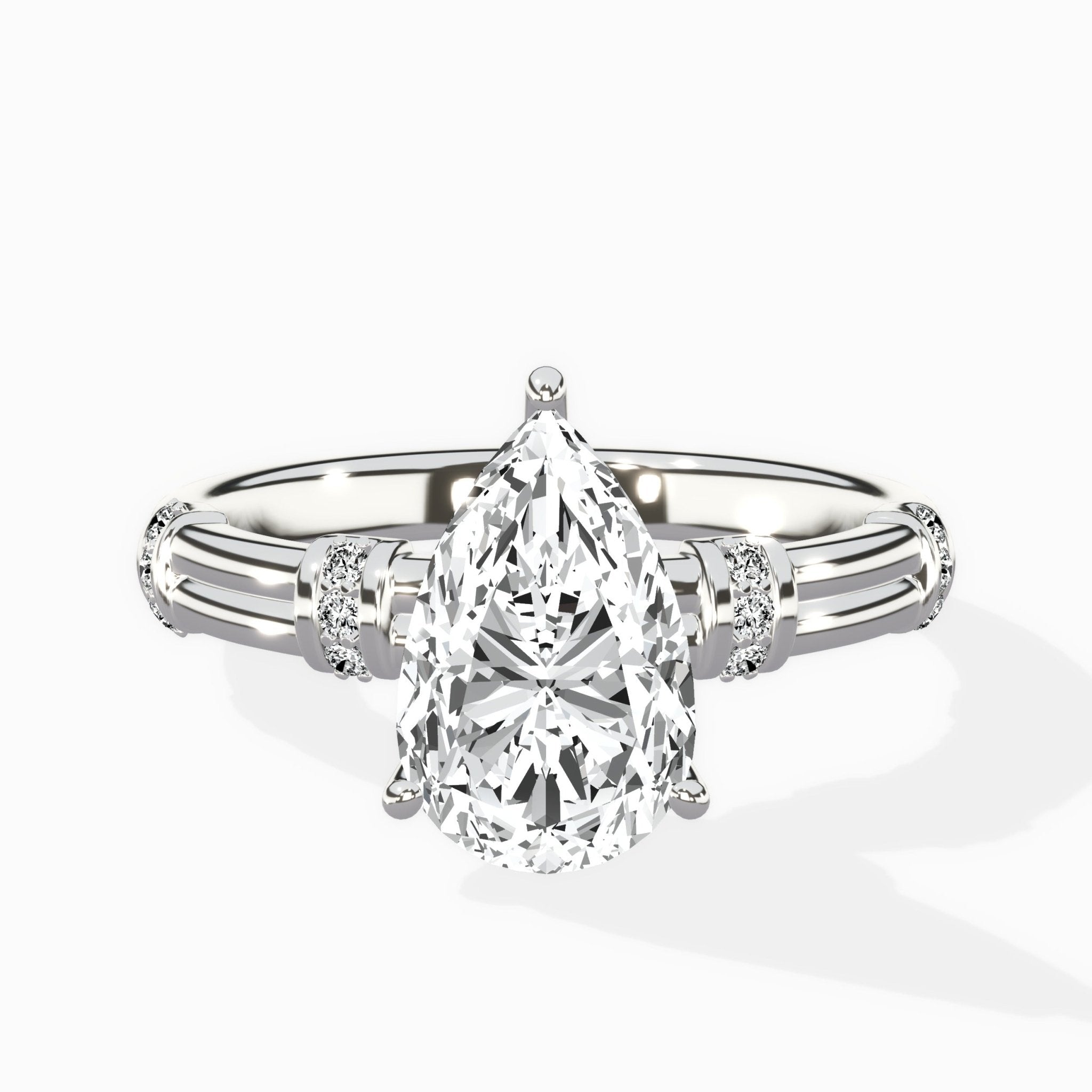 Ornate Six Prong Vintage Solitaire Ring Engagement Ring - The Better Diamonds